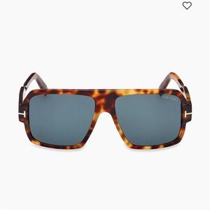 Tom Ford Tortoise and Blue Sunglasses